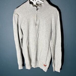 Superdry Downhill Racer Henley Jumper in grey.